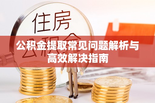暖暖公积金提取常见问题解析与高效解决指南