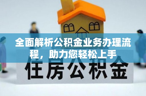 暖暖全面解析公积金业务办理流程，助力您轻松上手