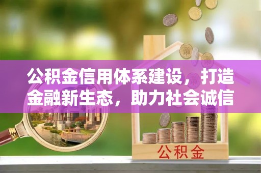 暖暖公积金信用体系建设，打造金融新生态，助力社会诚信发展