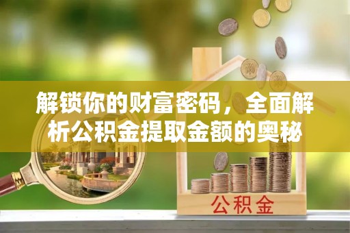 暖暖解锁你的财富密码，全面解析公积金提取金额的奥秘