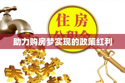暖暖助力购房梦实现的政策红利