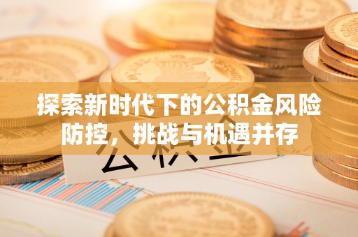 暖暖探索新时代下的公积金风险防控，挑战与机遇并存