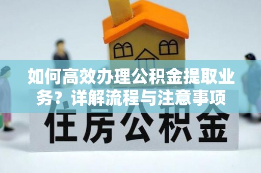 暖暖如何高效办理公积金提取业务？详解流程与注意事项