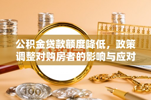 暖暖公积金贷款额度降低，政策调整对购房者的影响与应对策略