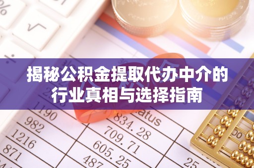 暖暖揭秘公积金提取代办中介的行业真相与选择指南