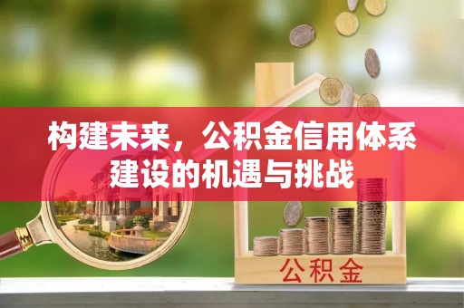 暖暖构建未来，公积金信用体系建设的机遇与挑战