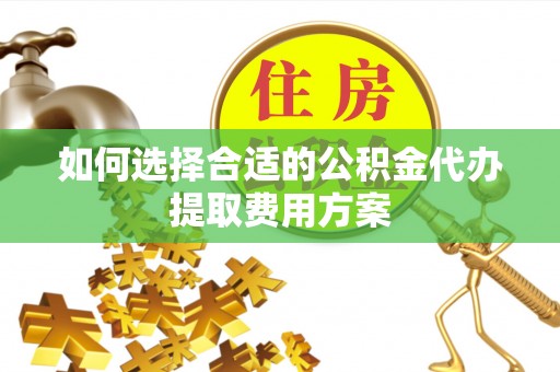 暖暖如何选择合适的公积金代办提取费用方案