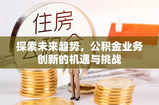 暖暖探索未来趋势，公积金业务创新的机遇与挑战