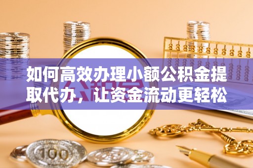 暖暖如何高效办理小额公积金提取代办，让资金流动更轻松