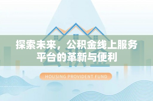 暖暖探索未来，公积金线上服务平台的革新与便利