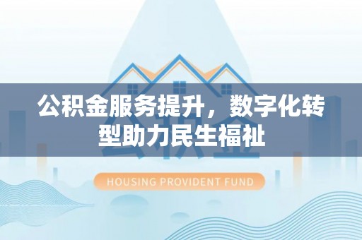 暖暖公积金服务提升，数字化转型助力民生福祉