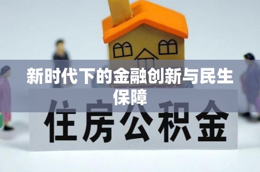 暖暖新时代下的金融创新与民生保障